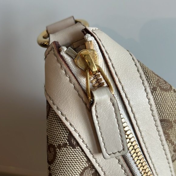 Gucci Biba Monogram Canvas Studded Hobo Bag - Picture 8 of 12